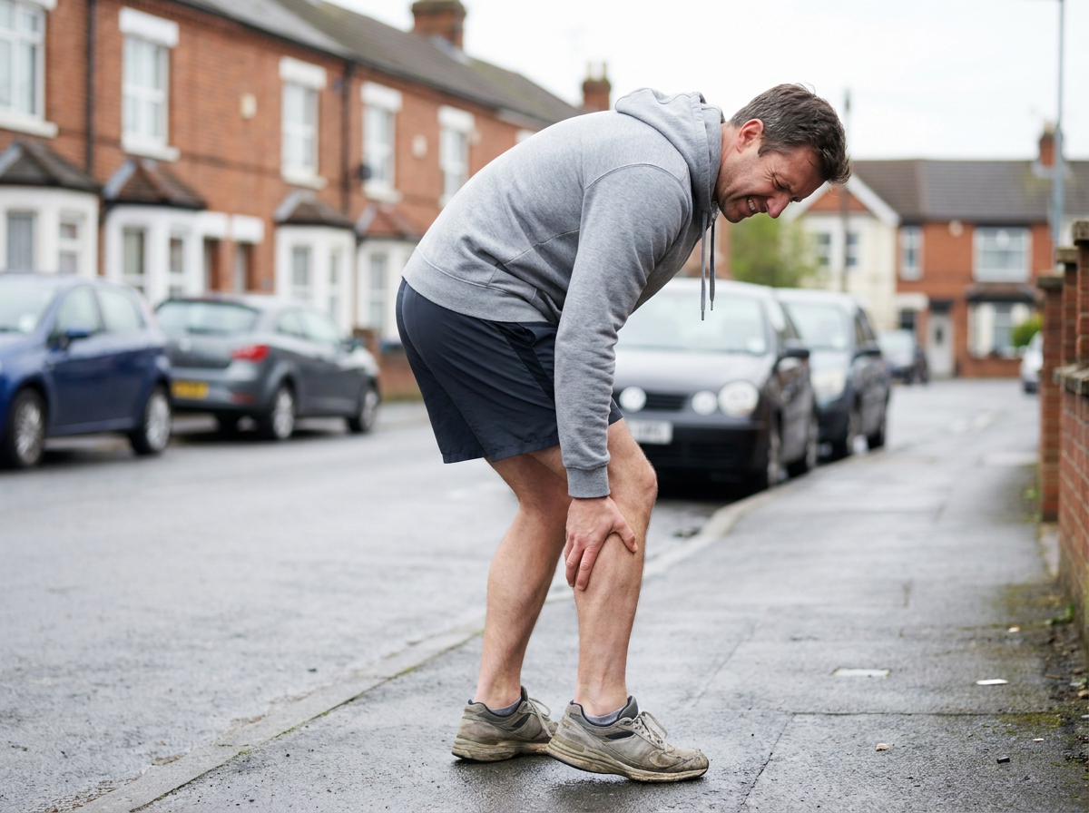 Calf strain pain walking