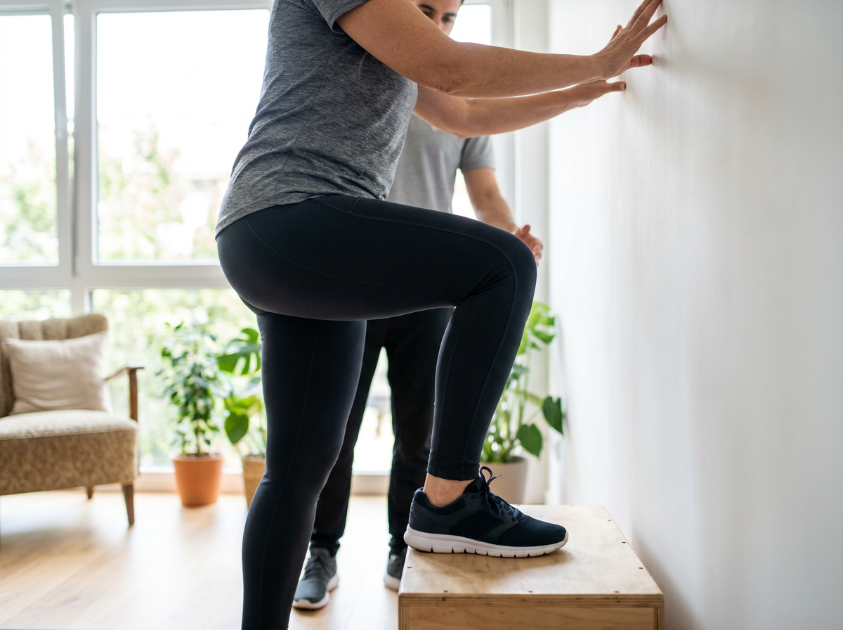 Controlled step-up exercise