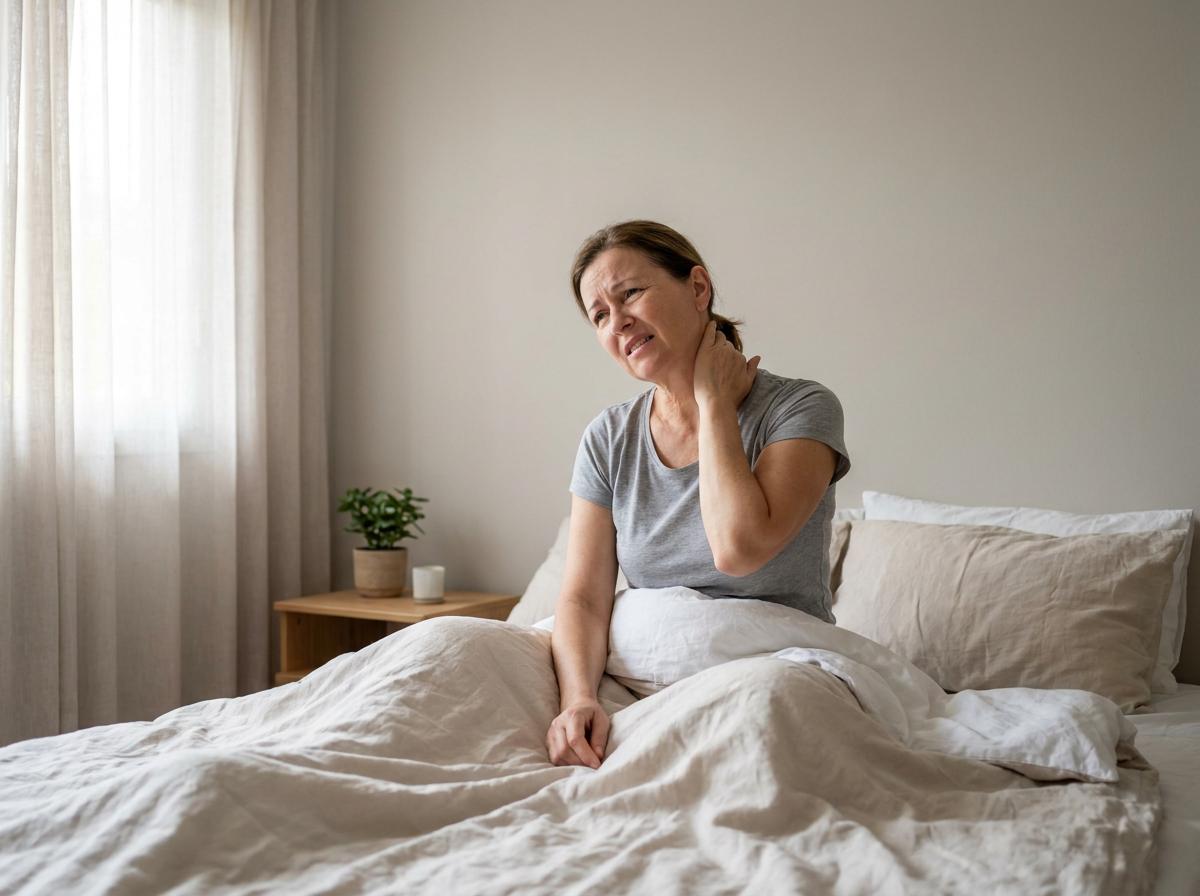 Waking with neck pain