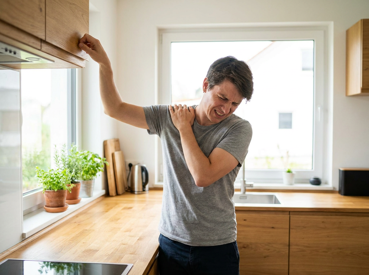 Shoulder pain reaching overhead